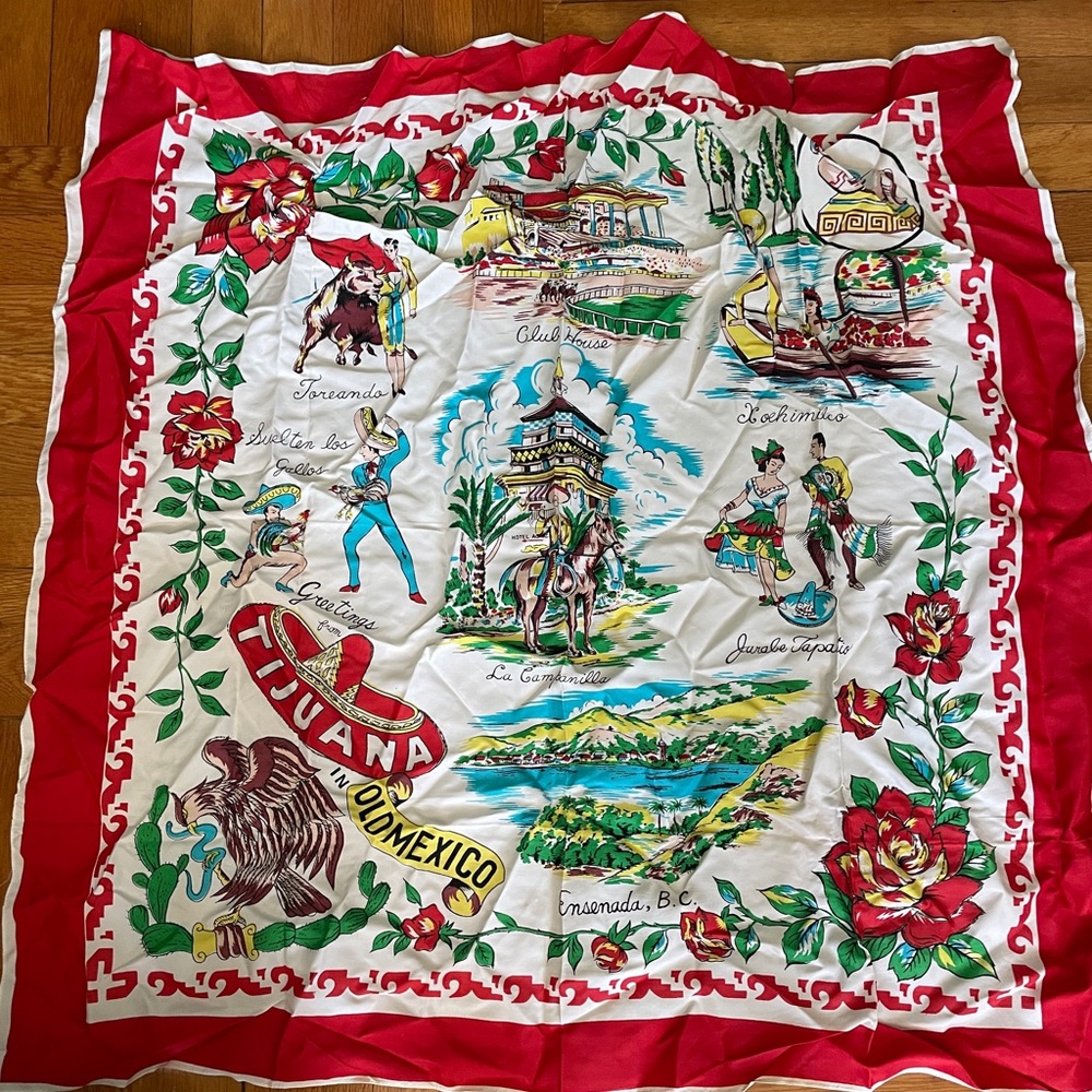 50’s/60’s Novelty Mexico Scarf